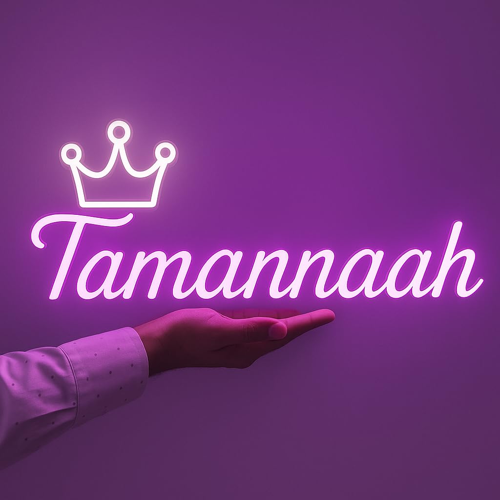 neon light with name