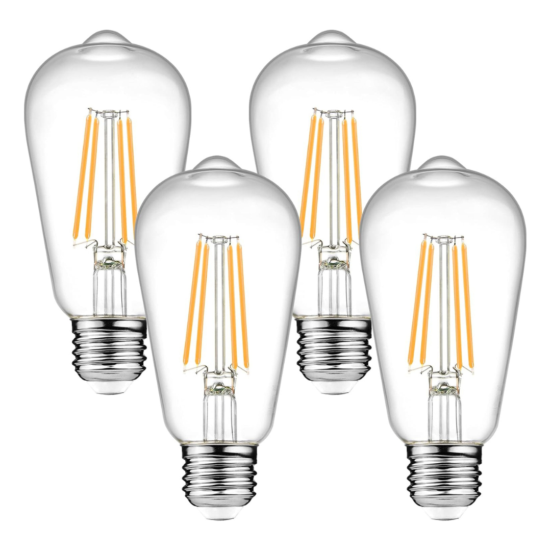 Eurotex 4W Base Filament Bulbs, Warm White, E27 E26 Bulb