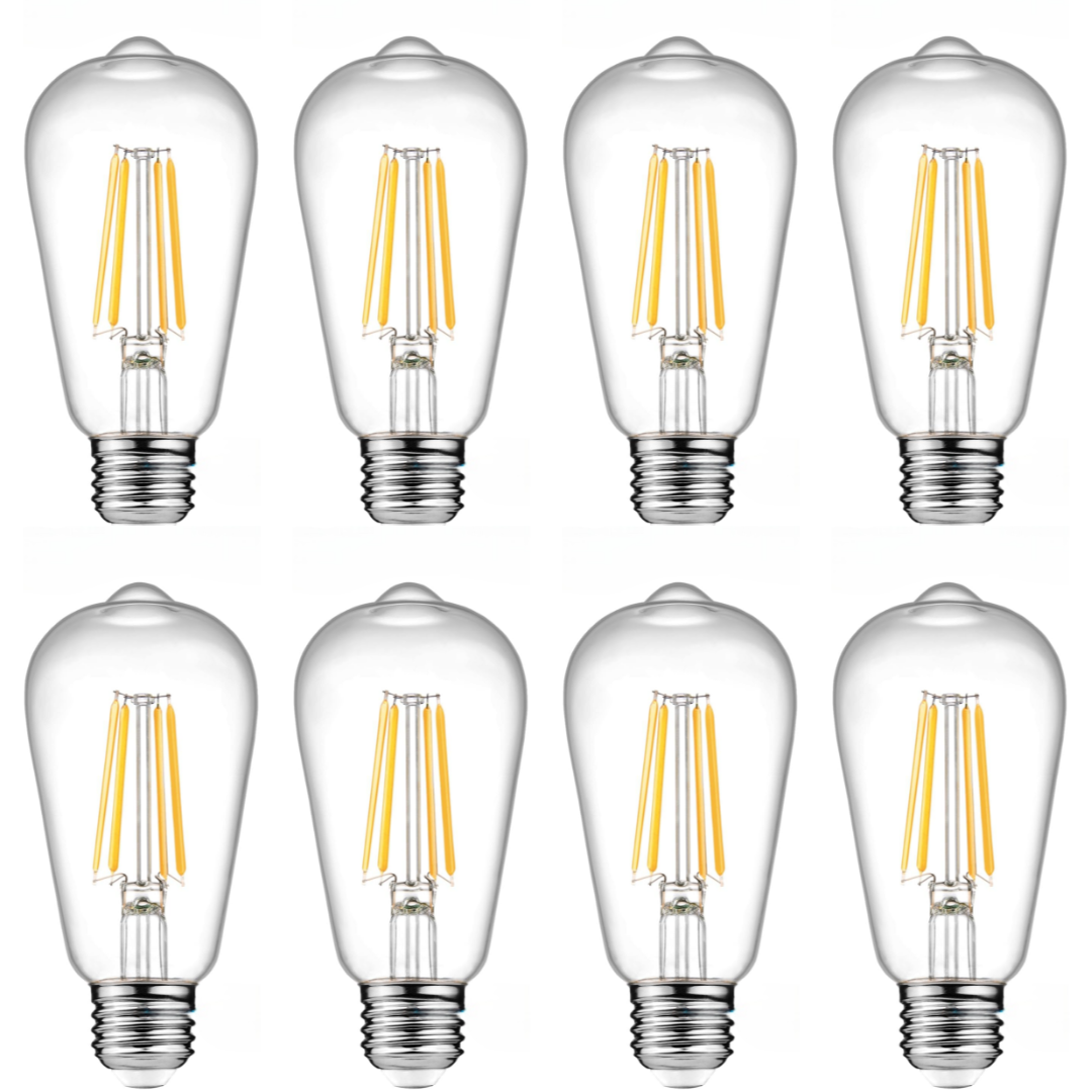 Eurotex 4W Base Filament Bulbs, Warm White, E27 E26 Bulb