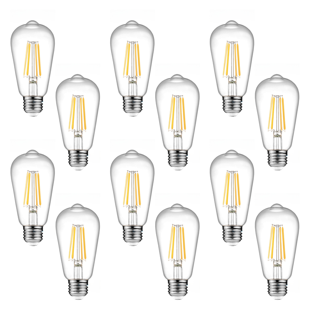 Eurotex 4W Base Filament Bulbs, Warm White, E27 E26 Bulb