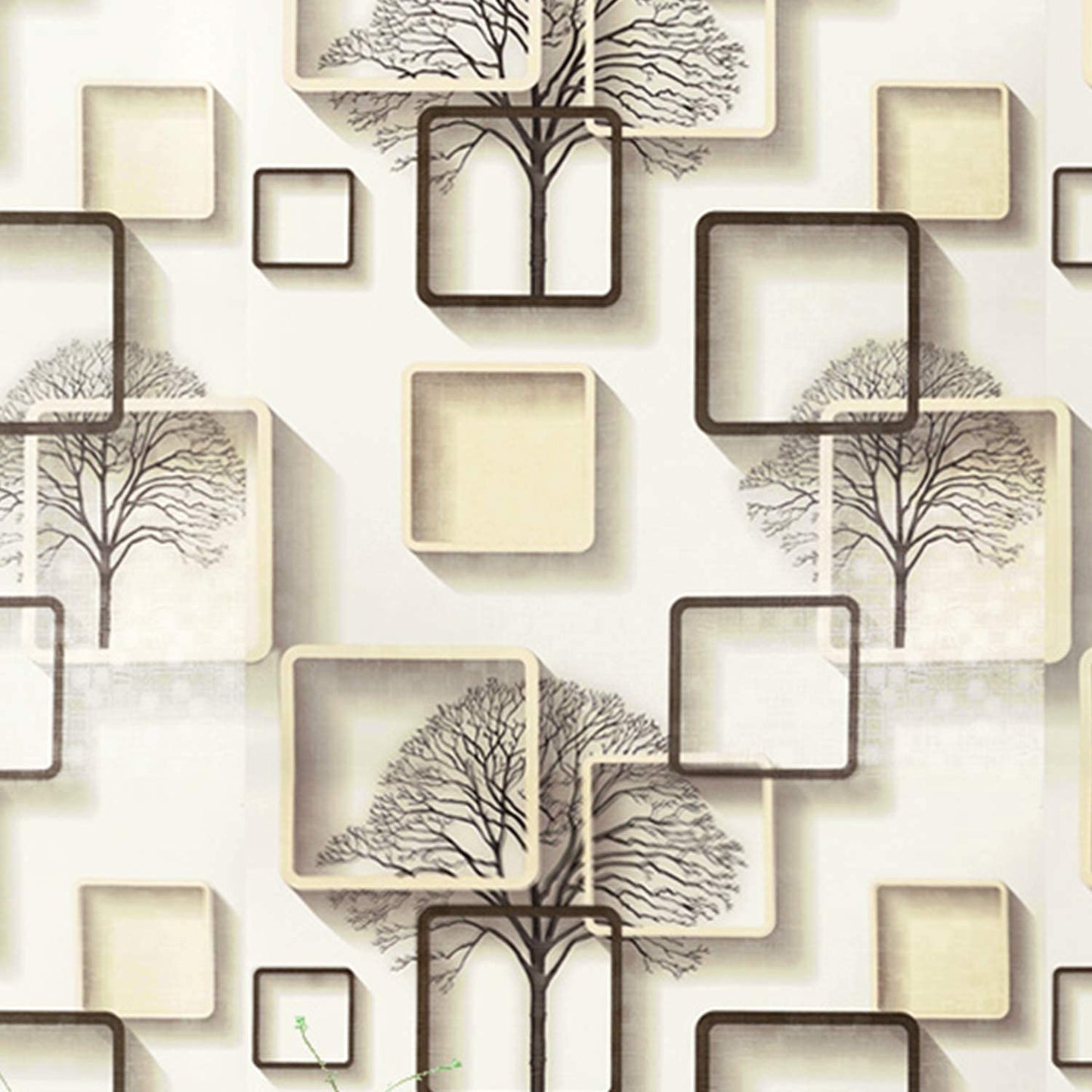 Eurotex 3D Design, Green, Peel and Stick, 3D Self Adhesive Wallpaper - (45 cm x 300cm) Eurotex