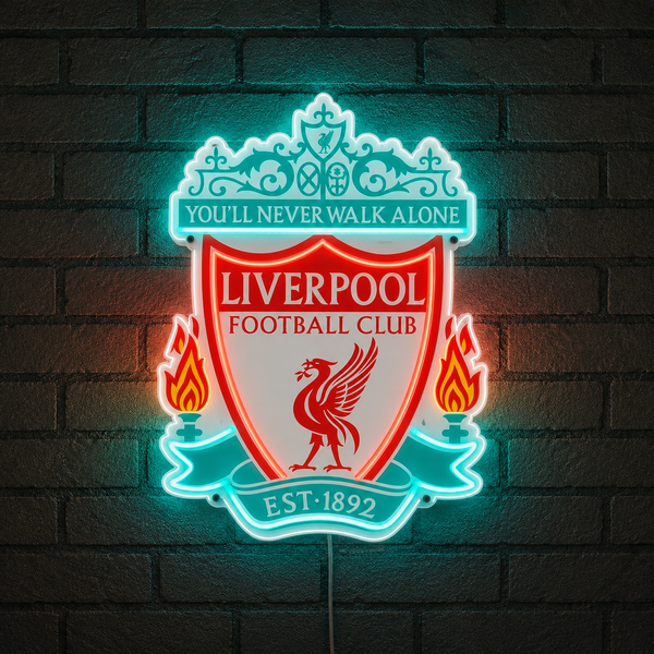 Liverpool FC LED Neon Sign | Football Club Wall Decor (2ft x 2ft)