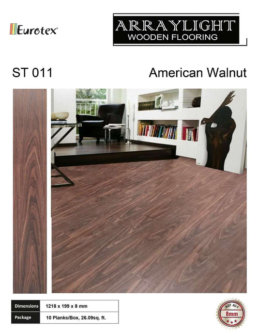 Eurotex Arraylight 8mm Laminate Wooden Flooring