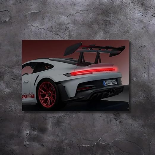 Fabsouk Neon Sign Board Supercar Poster for Bedroom, Living Room, Gift Wall Decor (GT3)