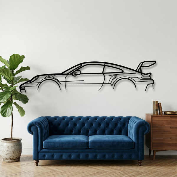 Porsche 911 GT3 Custom Acrylic Wall Art | Personalized Black Acrylic Prints