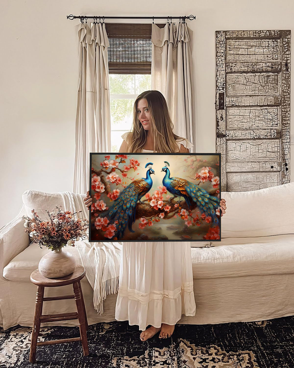 wall painting for drawing room