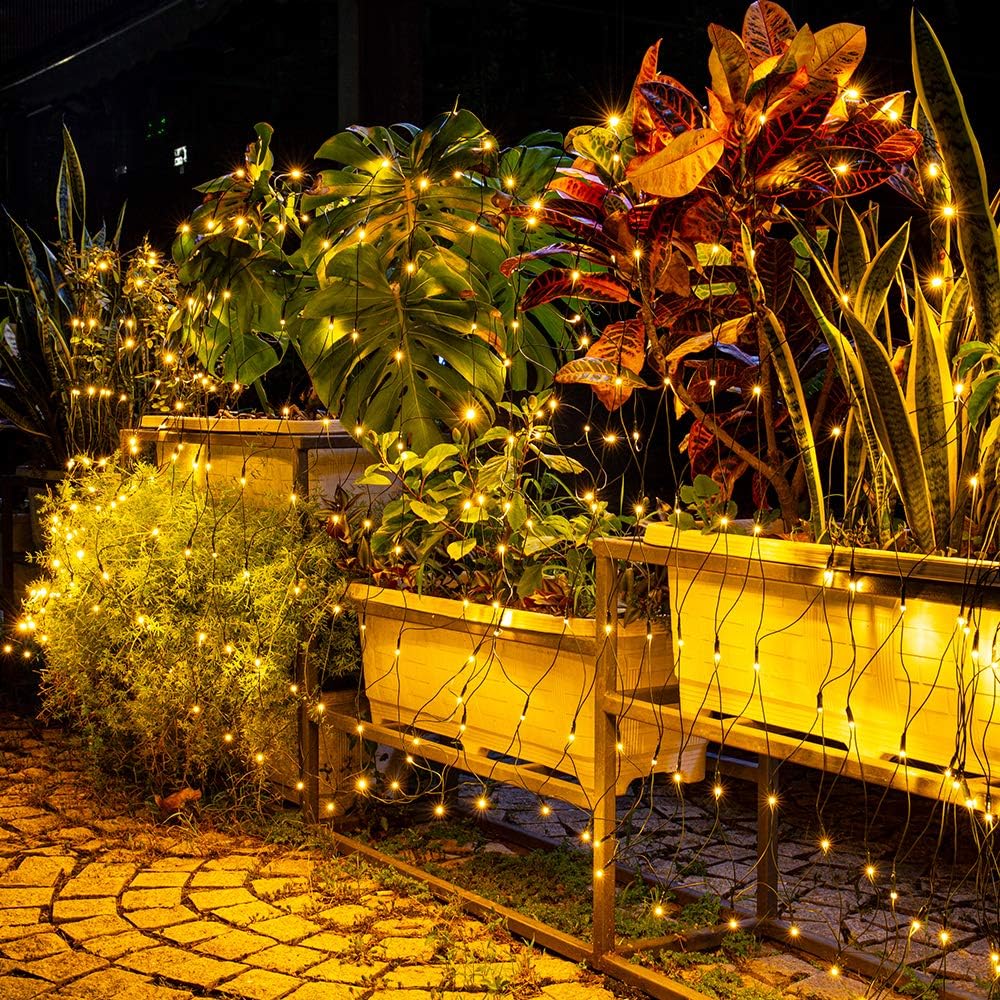 Eurotex Led Net Mesh String Lights, For Indoor Outdoor Decoration (Warm White)
