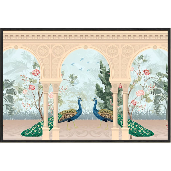 Eurotex Peacock Design 4, Canvas Printed, Wall Art & Paintings