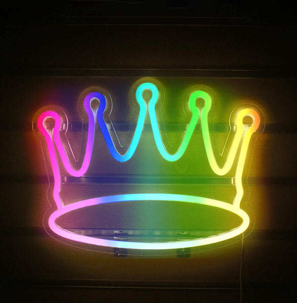 Fabflo Crown Custom LED Name Neon | Personalized Neon Light Board for Décor