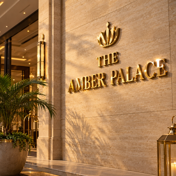 SS Gold PVD Metal Letters – Luxury Sign