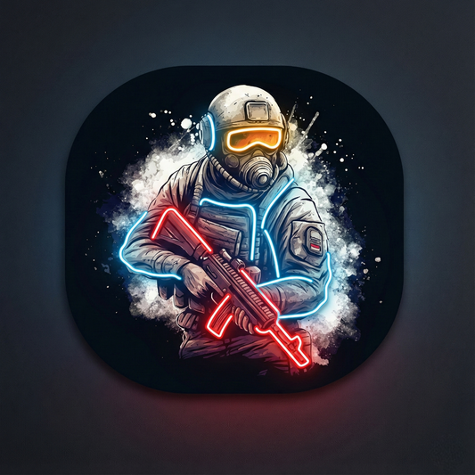 Custom UV Print Counter Strike Gaming Neon Signs | Personalized LED Name Lights for Room