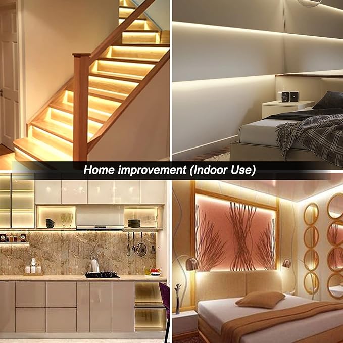 Eurotex LED Rope Lights, for Home Decor, Interior Decoration (Warm White) 40m