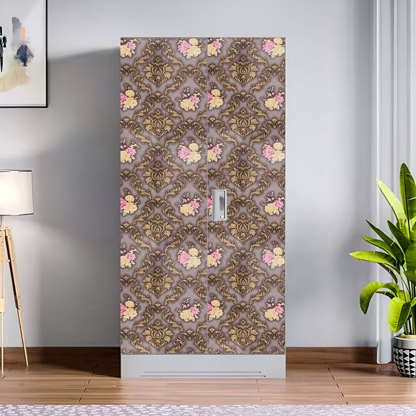 Almirah Stickers Wardrobe Stickers for Home Living Office Wall Multicolored Vinyl Printed Self Adhesive(9152)