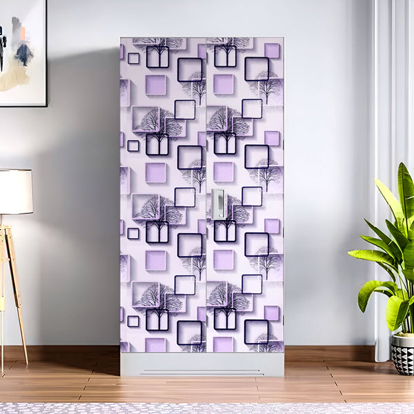 Almirah Stickers Wardrobe Stickers for Home Living Office Wall Multicolored Vinyl Printed Self Adhesive(9113)