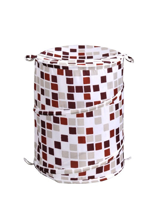 Eurotex 45 L Multicolor Laundry Basket (Polyester)