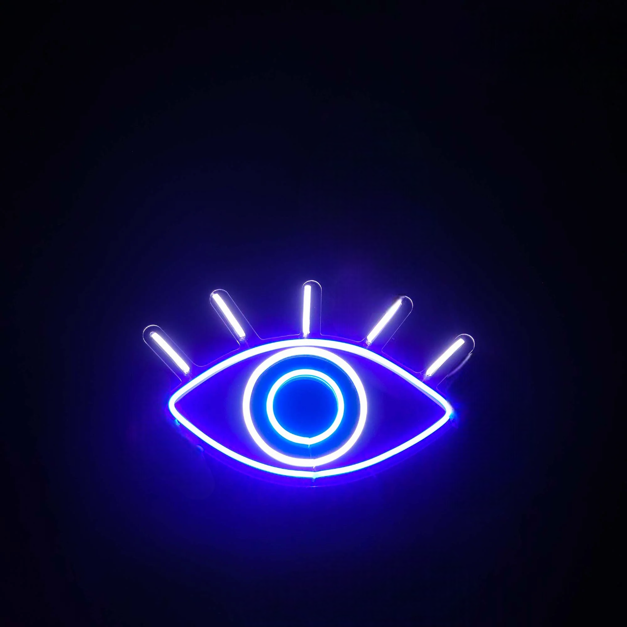 Eurotex Evil Eye Neon Sign - 12x10 In, Purple