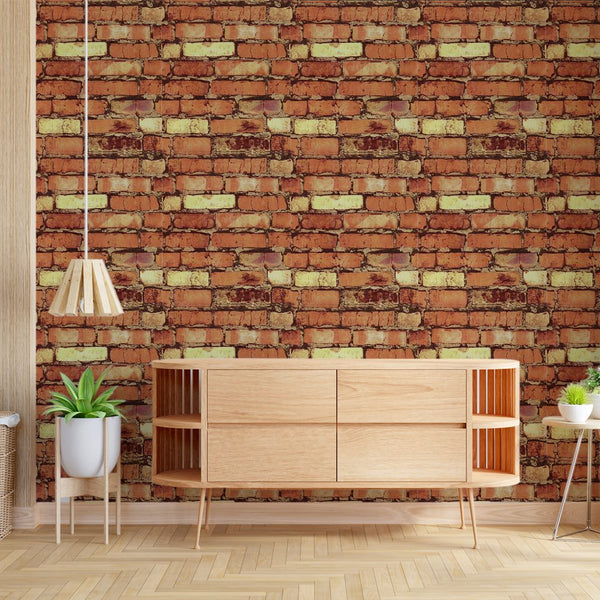 Eurotex Brick Design, Peel and Stick Wallpaper, Self Adhesive Wallpaper Rolls - (45 cm x 300cm)
