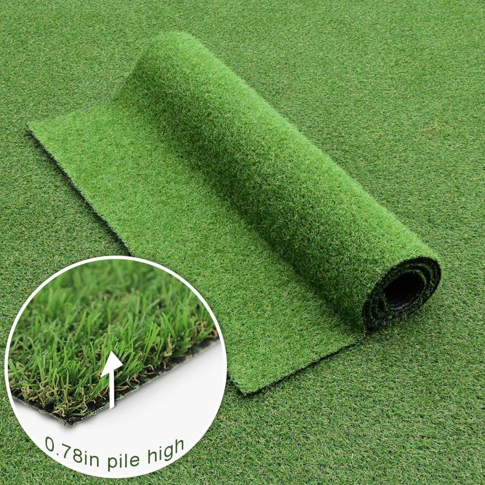 green artificial grass
