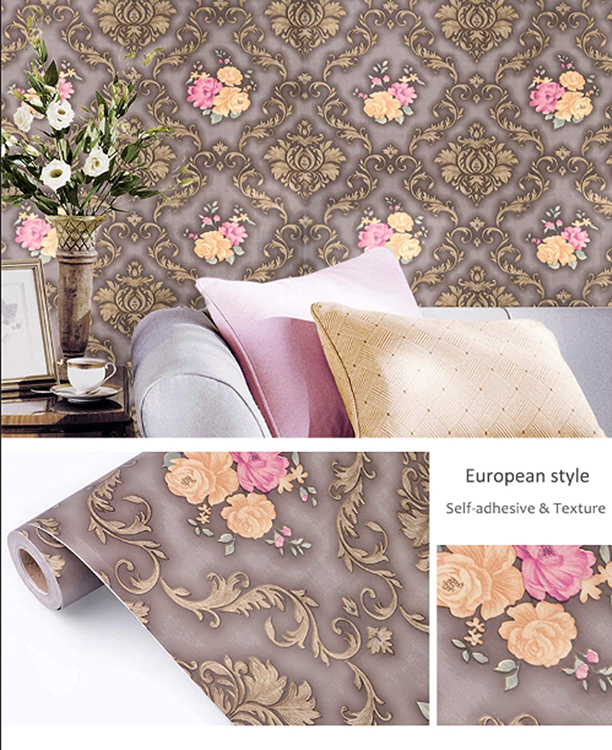 self adhesive wallpaper rolls