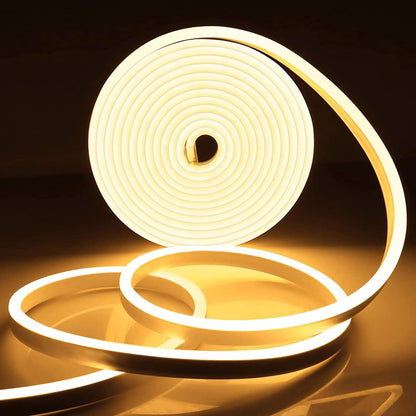 Eurotex 300 LEDs 5M Warm White Steady Neon Rope Light (Pack of 1)