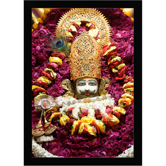 Eurotex Khatu Shyam Ji, Canvas Printed, Wall Art & Paintings (12x18, Framed)