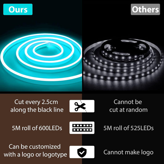 Eurotex 300 LEDs 5M Ice Blue Steady Neon Rope Light (Pack of 1)