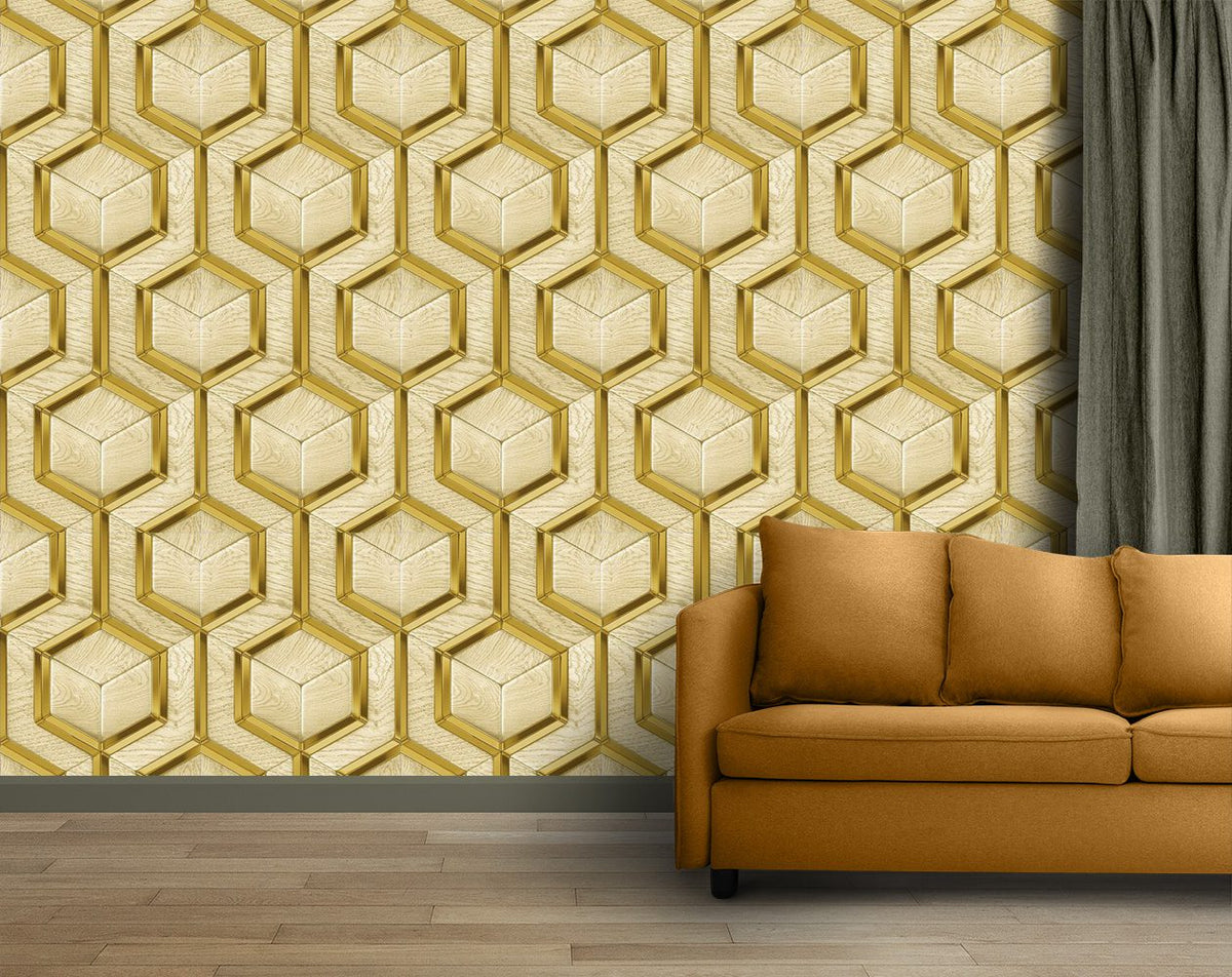 Eurotex 3D Wallpaper for Living Room Walls Non-Adhesive