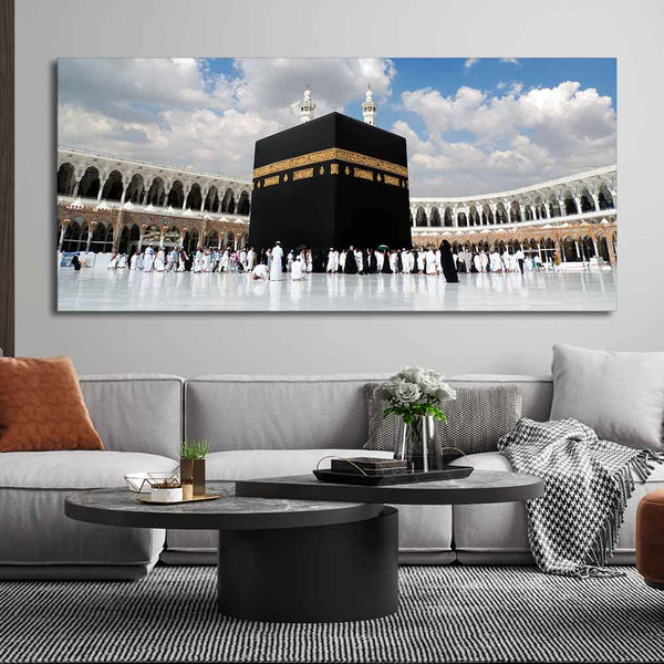 Eurotex Makkah Al-Mukarramah, Canvas Printed, Wall Painting For Drawing Room