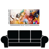 Eurotex Abstract Colorful Floral Flower Art, Canvas Printed,  Painting For Living Room Eurotex