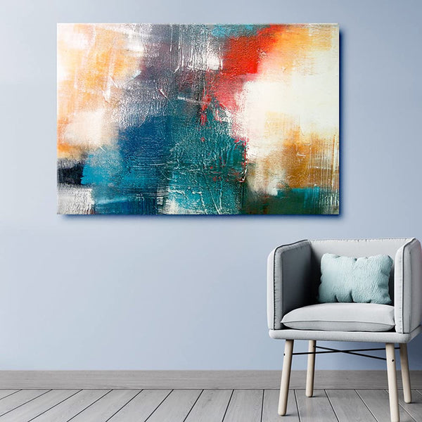 Eurotex Abstract Art, Canvas Printed, Wall Painting For Living Room