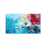 Eurotex Red & Blue, Framed Abstract Canvas Wall Art for Bedroom (36x24 In) Eurotex
