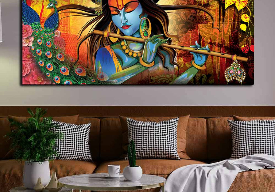 radha krishna painting