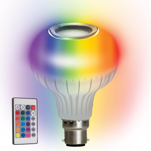 Eurotex 12 W RGB Led Bulb With Speaker, Bluetooth Enabled, With Colour Changing Remote