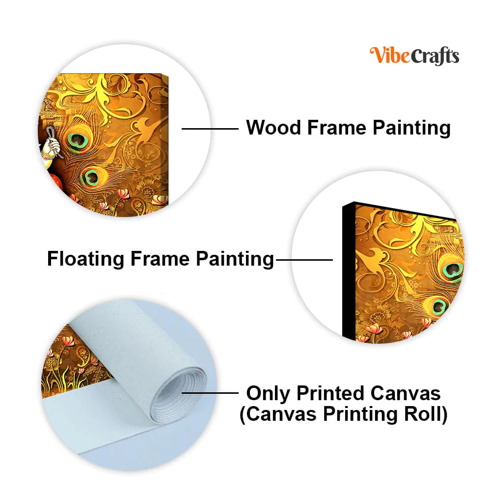 Eurotex Vignaharta Ganesh, Canvas Printed, Premium Wall Painting For Living Room Eurotex