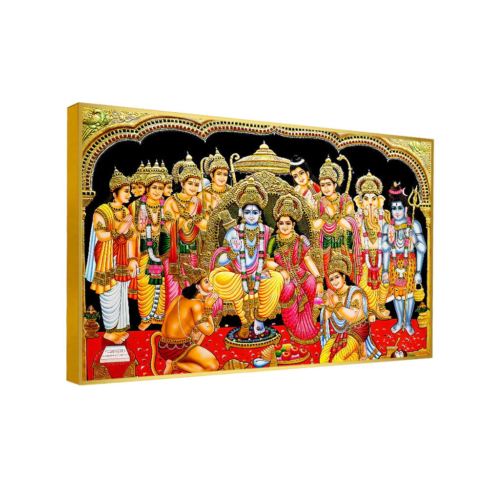 Eurotex Glorious Shri Ram Darbar Wall Art & Paintings Eurotex