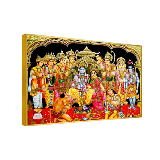 Eurotex Glorious Shri Ram Darbar Wall Art & Paintings Eurotex