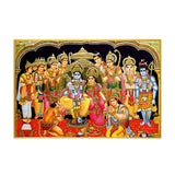 Eurotex Glorious Shri Ram Darbar Wall Art & Paintings Eurotex