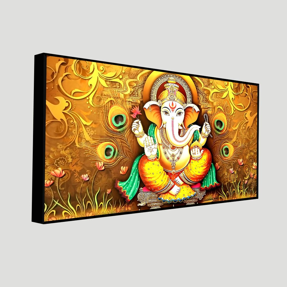 Eurotex Vignaharta Ganesh, Canvas Printed, Premium Wall Painting For Living Room Eurotex