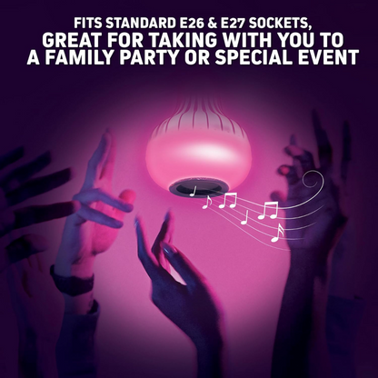 Eurotex 12 W RGB Led Bulb With Speaker, Bluetooth Enabled, With Colour Changing Remote