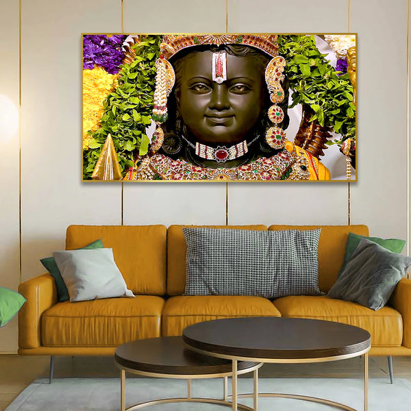 Eurotex Shri Ram Lalla Canvas Wall Painting