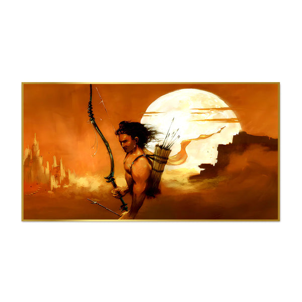 Eurotex Glorious Shri Ram Sunrise In Lanka, Canvas Printed, Wall Art & Paintings