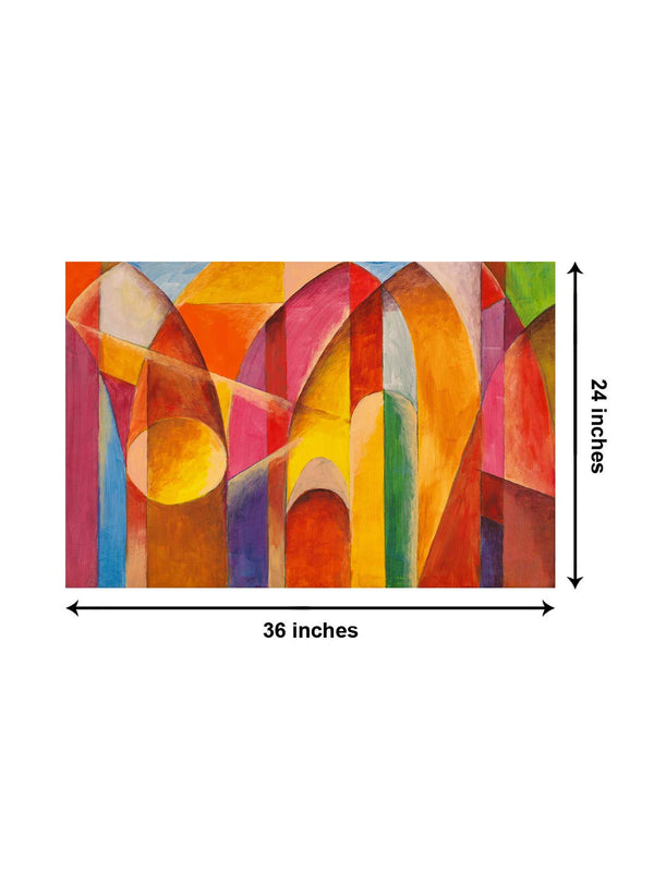 Eurotex Abstract Wall Art, Canvas Printed, Painting For Drawing Room