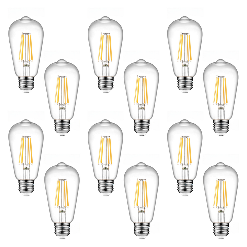 Eurotex 4W Base Filament Bulbs, Warm White, E27 E26 Bulb