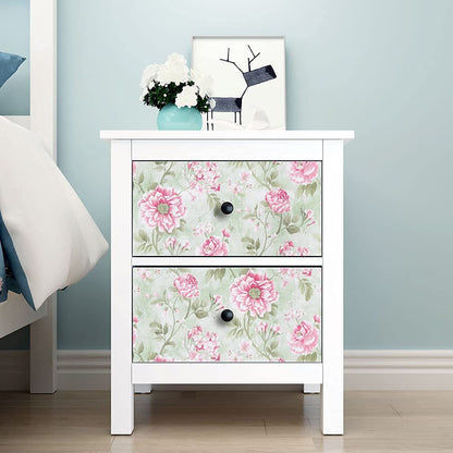 Eurotex Self Adhesive Removable Peel and Stick Wallpaper 45 x 300 cm (Pink Spring Cherry) Eurotex