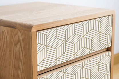 Eurotex Gold and White Geometric Wallpaper for Walls (45x300cm)(Length 3-Meter) Sticker Wallpaper Peel and Stick Hexagon Removable Self Adhesive Waterproof Wallpaper Eurotex