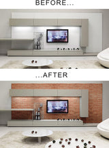 Eurotex Damask Design, Brick, Peel and Stick, Self Adhesive Wallpaper - (45 cm x 300cm) Eurotex