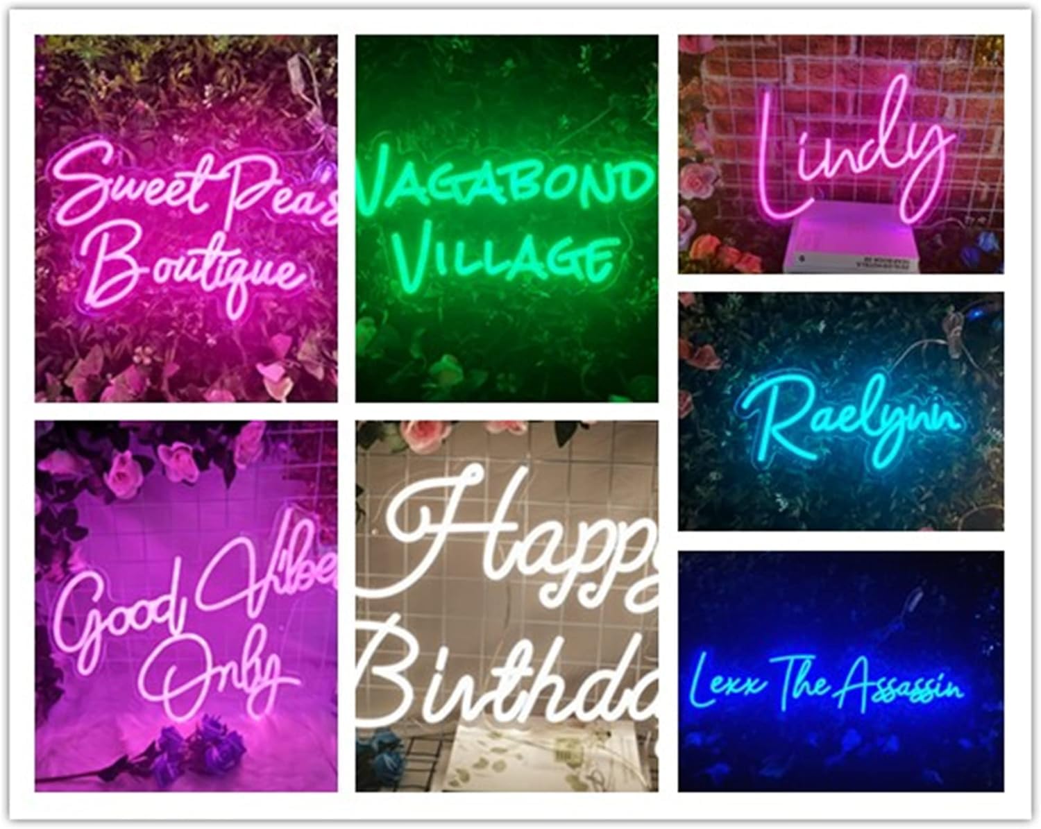 neon light with name