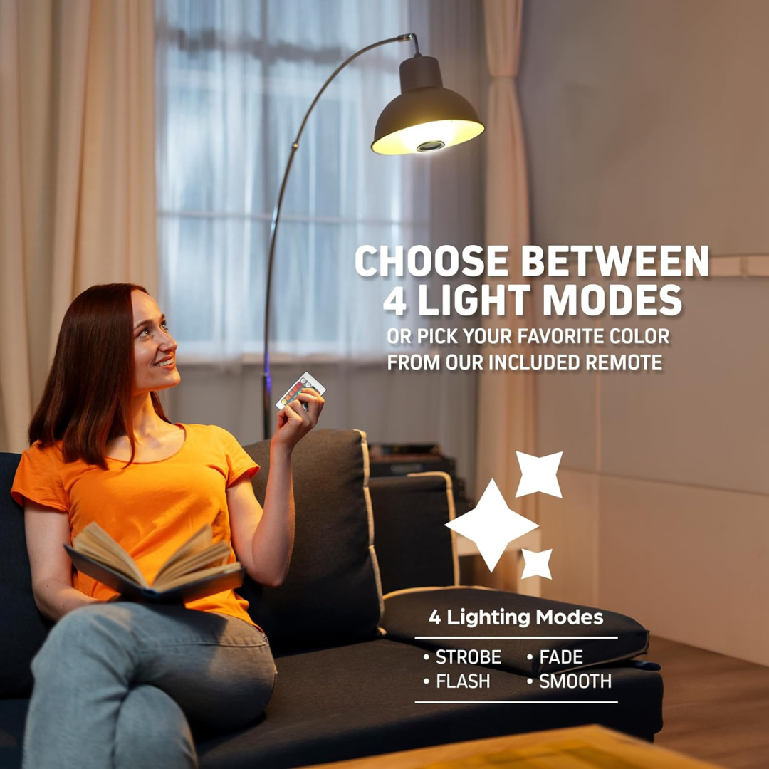 Eurotex 12 W RGB Led Bulb With Speaker, Bluetooth Enabled, With Colour Changing Remote