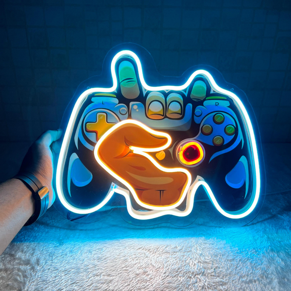 Gaming Console Neon Light Custom Made | Name Neon Signs & Glow Boards