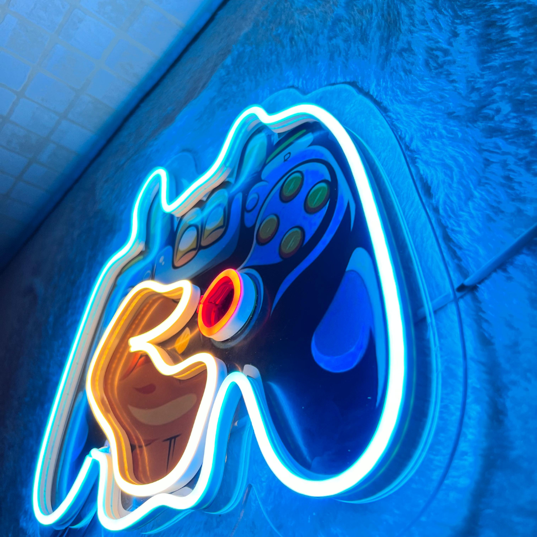 neon light with name